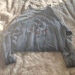 PINK Victoria's Secret Gray Graphic Sweatshirt